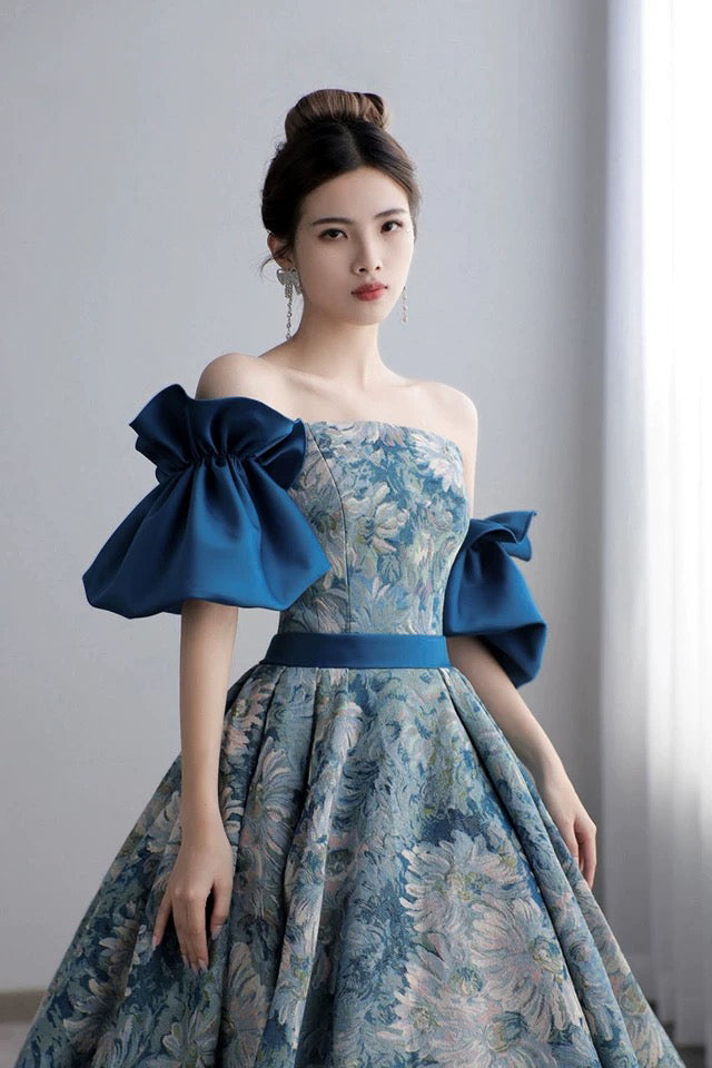 New Style Detachable sleeve Long Prom Dresses , Unique Formal Evening cherishgirls New Style Detachable sleeve Long Prom Dresses , Unique Formal Evening cherishgirls