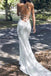 Elegant Mermaid Spaghetti Straps Beach Wedding Dresses, Bridal Gown CHW0134