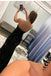 Shiny Strapless Mermaid Black Sequins Long Prom Dresses, Formal Evening Dresses CHP0103
