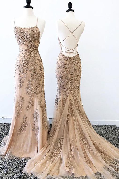 Sexy Mermaid Prom Dresses Criss Cross Back Evening Dresses, Hot Sellin cherishgirls Sexy Mermaid Prom Dresses Criss Cross Back Evening Dresses, Hot Sellin cherishgirls