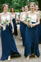 Spaghetti Straps Chiffon Long Cheap Bridesmaid Dresses with Ruffles, Unique Bridesmaid Dress UQ2366