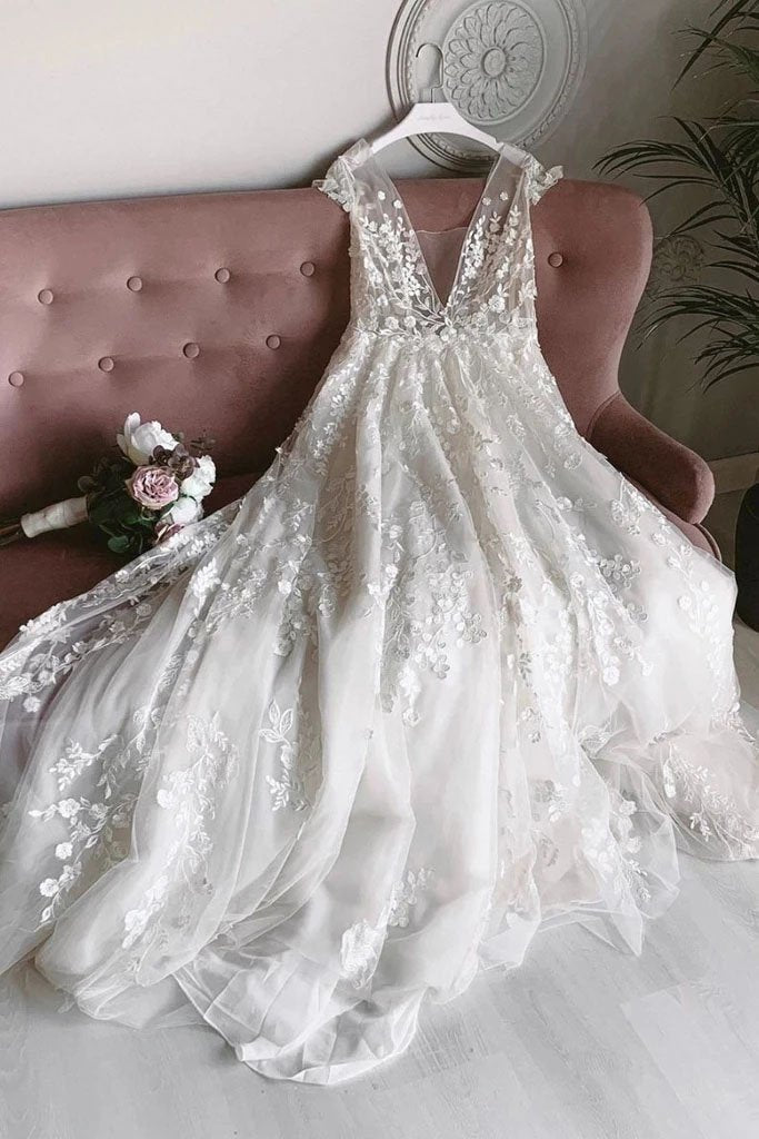 princess polly baby blue dress Cap Sleeve Wedding Dresses & Bridal Gowns main image 0