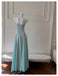 A Line Spaghetti Straps Prom Dress, Ankle Length Elegant Evening Gown CHP0462