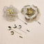 Mesh Disc Brooch Base Gold Silver Jewelry Findings for Wire Crochet CHJ1003