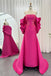 Off The Shoulder Puffy Sleeves Long Prom Dress,Formal Dresses With Embroidery CHP0268