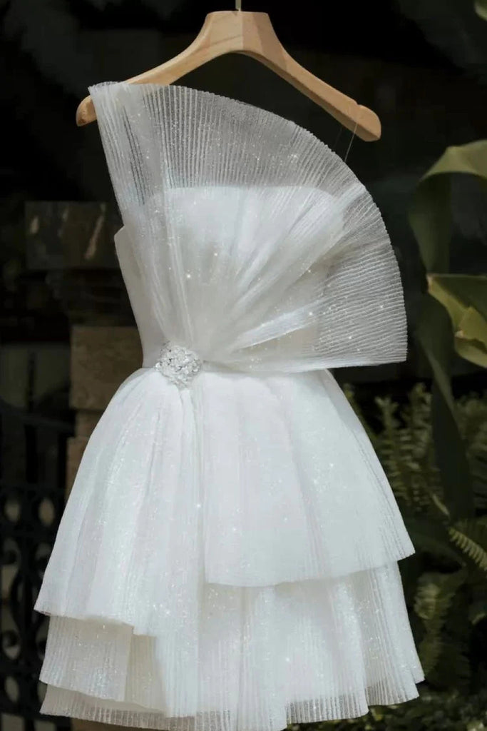 Princess Strapless Short Prom Dress, Homecoming Dress chh0154