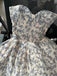 Strapless Prom Dress, Homecoming Dress With Floral CHP0445