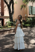 Gorgeous White Spaghetti Straps Long Prom Dress With Ruffles, Formal Dress CHP0240