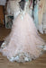 A Line Tulle Bridal Gown Long Prom Dresses With Applique CHP0236