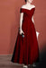 Ivory Off The Shoulder Long Prom Dress With Lace Up Back, A Line Formal Gown CHP0330