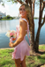 Pink A-Line Homecoming Dress With Ruffles, A Line New Arrival Prom Gown CHP0453