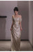 Off-the-Shoulder Red A-Line Sleeveless Long Prom Dress, Evening Gown CHP0336