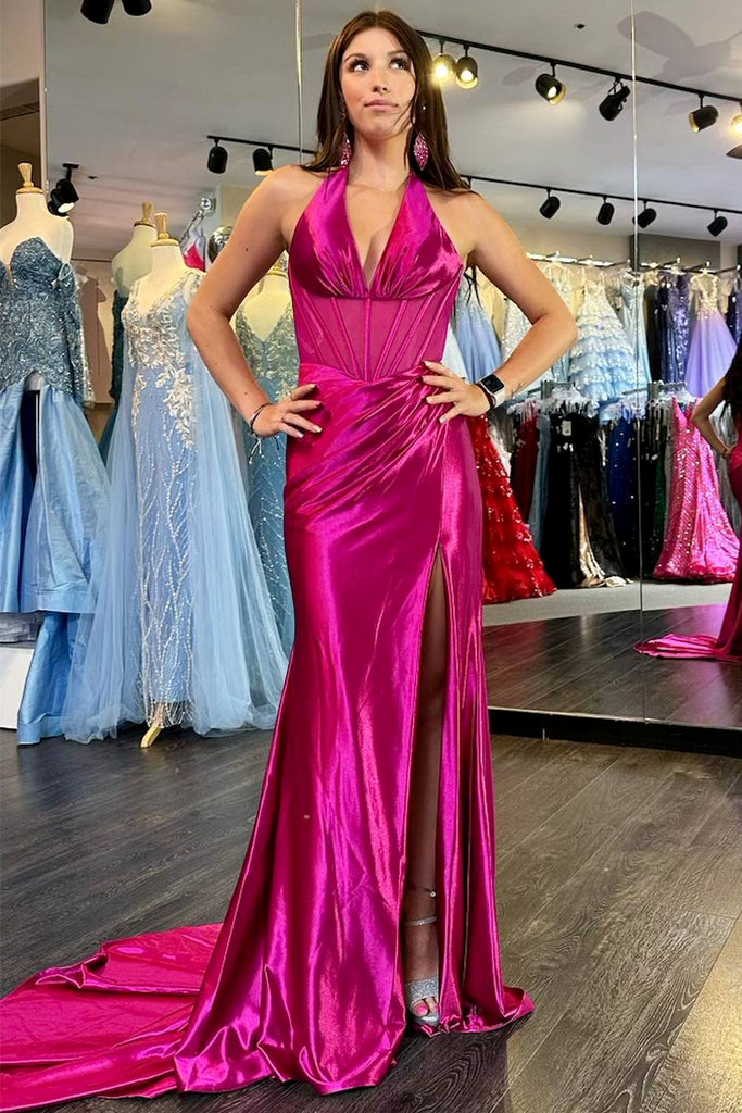 Black Halter Long Prom Dress,Long Evening Gowns CHP0447