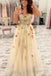 Gorgeous Spaghetti Straps Long Prom Dress With 3D Flower, Tulle Formal Evening Dress CHP0275