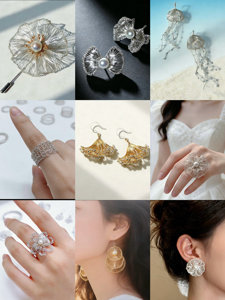 Wire Crochet Jewelry Making Kit with Tutorial Video, Learn 9 Styles, All‑in‑One DIY Jewelry Craft Set for Beginners CHJ1004