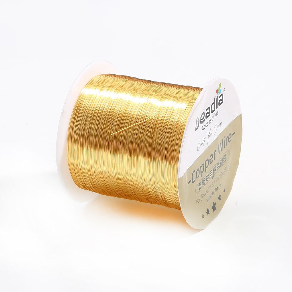 Color Retaining Copper Jewelry Wire Gold Silver for Wire Crochet Large Spool CHJ1002