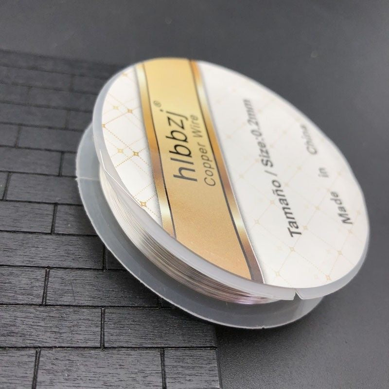 Color Retaining Copper Jewelry Wire Silver Gold Beading Craft Wire for Crochet Jewelry Making CHJ1005