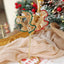 Limited Christmas Wire Crochet Romantic Ruffled Skirt Earrings, Crystal Art Jewelry CHJ1008