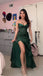 Dark Green Vintage Prom Party Dress Long Formal Evening Dress CHP0417