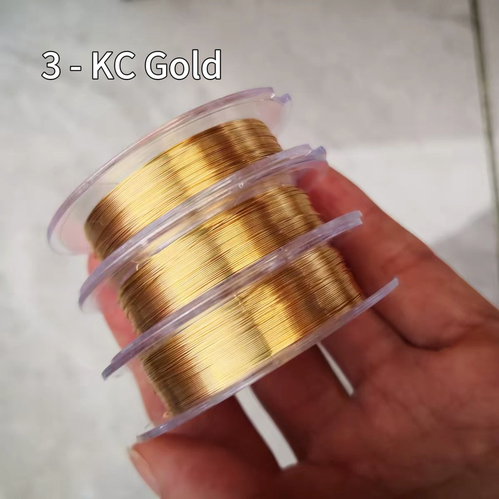 0.2mm Silver Plated Baked Color Copper Wire | 20m Spool, 20 Colors, Wire Crochet Jewelry Making DIY Craft Supplies CHJ1012