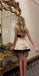 Chic Strapless Short Party Dress, Homecoming Dress With Bow CHH0194
