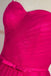 Fuchsia Pink Straps A-line Tulle Tea-Length Prom Dress, Evening Dress CHP0306