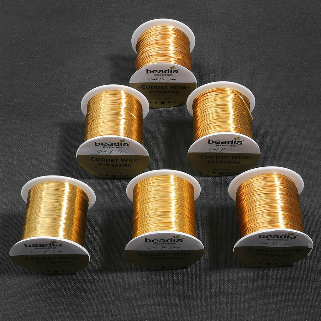 Color Retaining Copper Jewelry Wire Gold Silver for Wire Crochet Large Spool CHJ1002