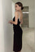 Black Spaghetti Straps Homecoming Dress With Rhinestone, Short Prom Dress UQD008