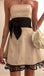 Chic Strapless Short Party Dress, Homecoming Dress With Bow CHH0194