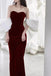 Black Sweetheart Mermaid Velvet Prom Dress With Removable Sleeves CHP0329