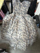 Strapless Prom Dress, Homecoming Dress With Floral CHP0445
