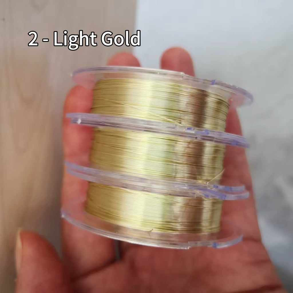 0.2mm Silver Plated Baked Color Copper Wire | 20m Spool, 20 Colors, Wire Crochet Jewelry Making DIY Craft Supplies CHJ1012