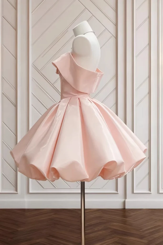 Shiny A-Line Off-Shoulder Short Sweeet 16 Homecoming Dress Party Gown CHH0200
