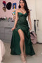 Dark Green Vintage Prom Party Dress Long Formal Evening Dress CHP0417
