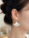 Handmade Wire Wrapped Ginkgo Leaf Earring (Tutorial + Material Kit), DIY Jewelry Kit CHJ1018