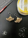 Handmade Wire Wrapped Ginkgo Leaf Earring (Tutoria + Material Kit), DIY Jewelry Kit CHJ1018