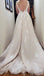 A-line Lace Dream Romantic Long Wedding Dresses,Bridal Dresses With Applique CHW0167