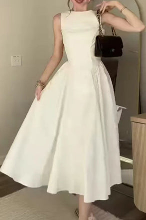 Simple A Line Sleeveless Prom Dress Evening Party Gowns CHP0418