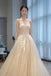 Elegant Sheer Neck A-Line Long Party Prom Dresses,Evening Dress CHP0360