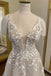 A-line Lace Dream Romantic Long Wedding Dresses,Bridal Dresses With Applique CHW0167