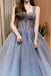 Sparkly A-Line Sleeveless Long Prom Dress, Evening Gown CHP0335