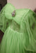 Off The Shoulder A Line Tulle Long Prom Dress, Green Formal Gown With Sequins CHP0296