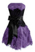 A Line Strapless Lace Short Homecoming Gown with Bow, Pink Cute Hoco Dress CHP0457