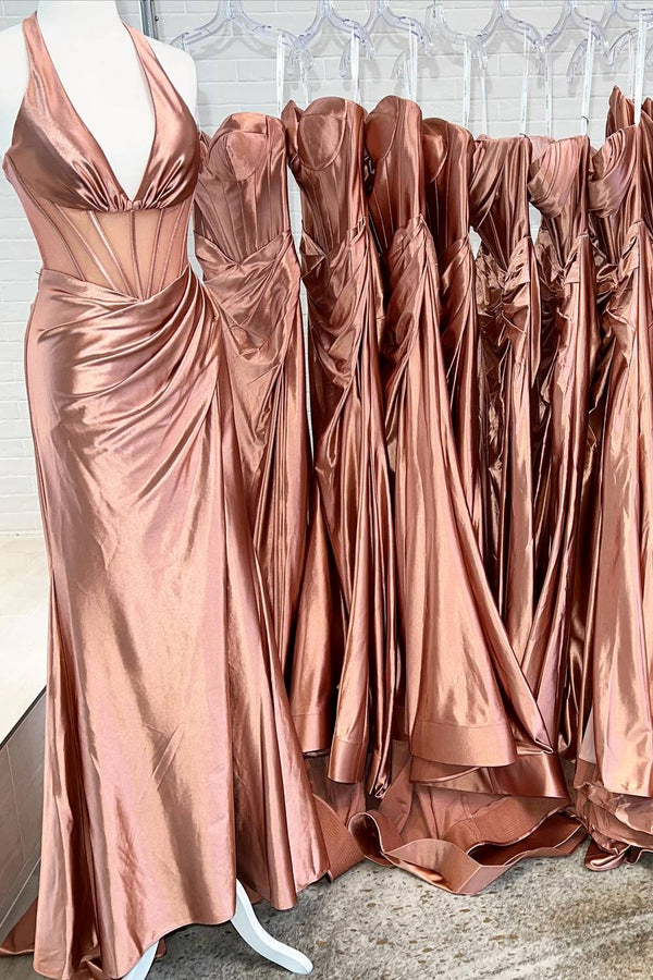 Black Halter Long Prom Dress,Long Evening Gowns CHP0447
