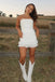 Blue Chiffon Strapless Homecoming Dress, Hoco Dress CHP0457