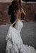 Backless Mermaid Sheer Neck Sleeveless Lace Wedding Dress, Bridal Gown CHW0182