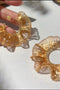 Handcrafted Wire Crochet Earrings – Gold & Silver Copper Hoops CHJ1001