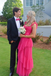 A-Line Pink Tulle Straps Long Prom Dresses, Floor Length Formal Gown CHP0252