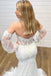 Mermaid Sweetheart Lace Vintage Wedding Gown With Detachable Sleeves CHW0200