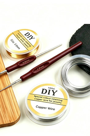 Color Retaining Copper Jewelry Wire Silver Gold Beading Craft Wire for Crochet Jewelry Making CHJ1005